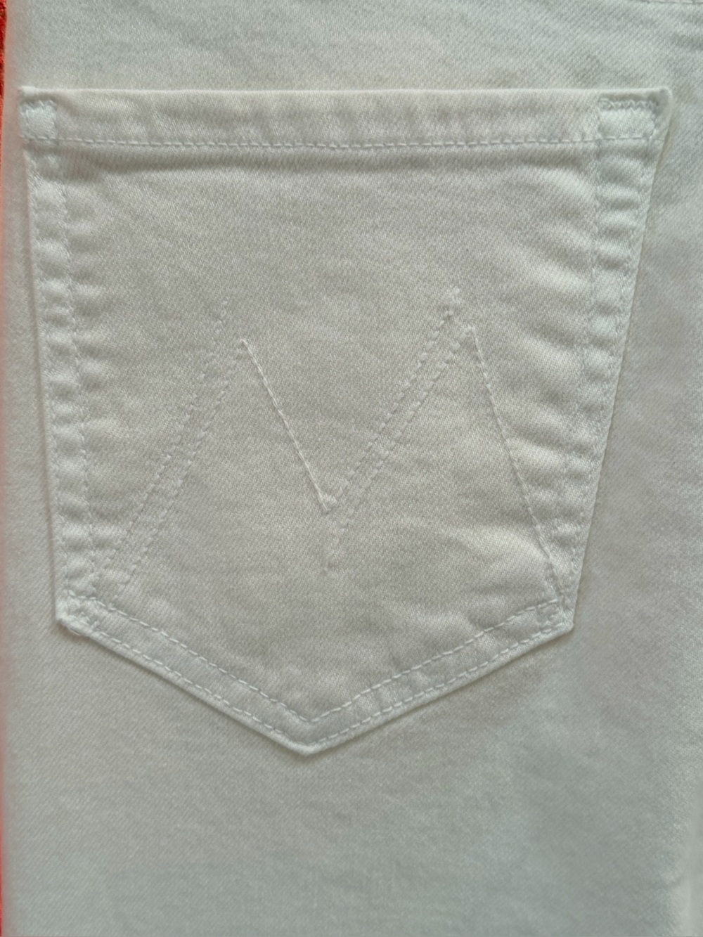 MOTHER White High-Rise Split-Hem Chinos - Picture 5 of 9